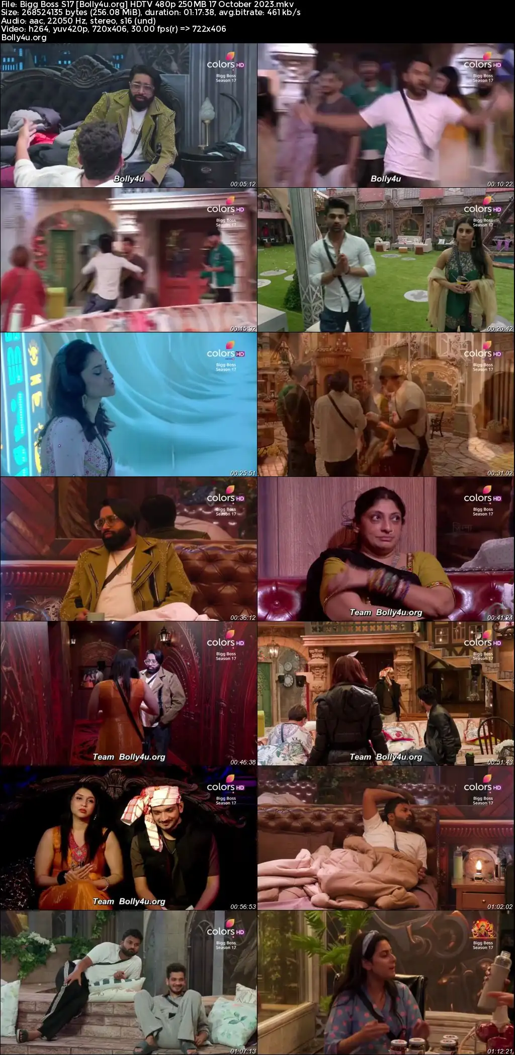 Bigg Boss S17 HDTV 480p 250MB 17 October 2023 Download Bigg Boss S17 HDTV 480p 250MB 17 October 2023 Download