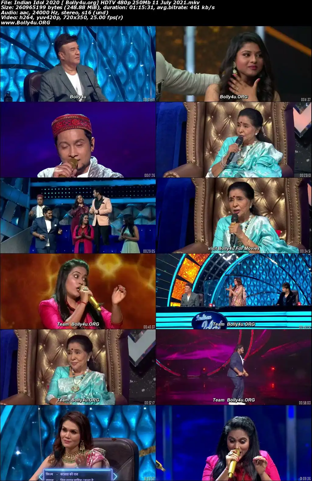Indian Idol 2020 HDTV 480p 250Mb 11 July 2021 Download Indian Idol 2020 HDTV 480p 250Mb 11 July 2021 Download