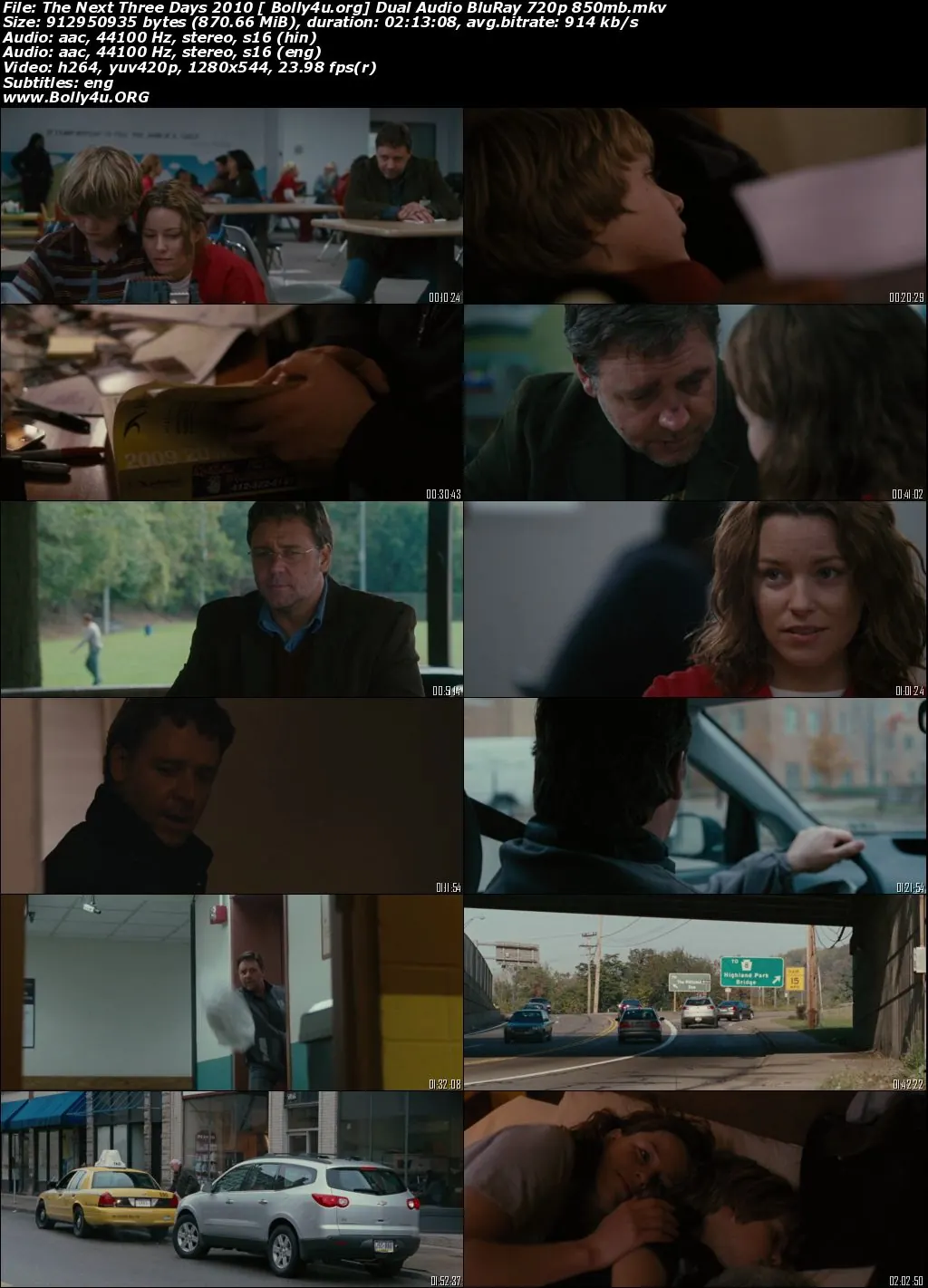 The Next Three Days 2010 BluRay 450MB Hindi Dual Audio 480p Download The Next Three Days 2010 BluRay 450MB Hindi Dual Audio 480p Download