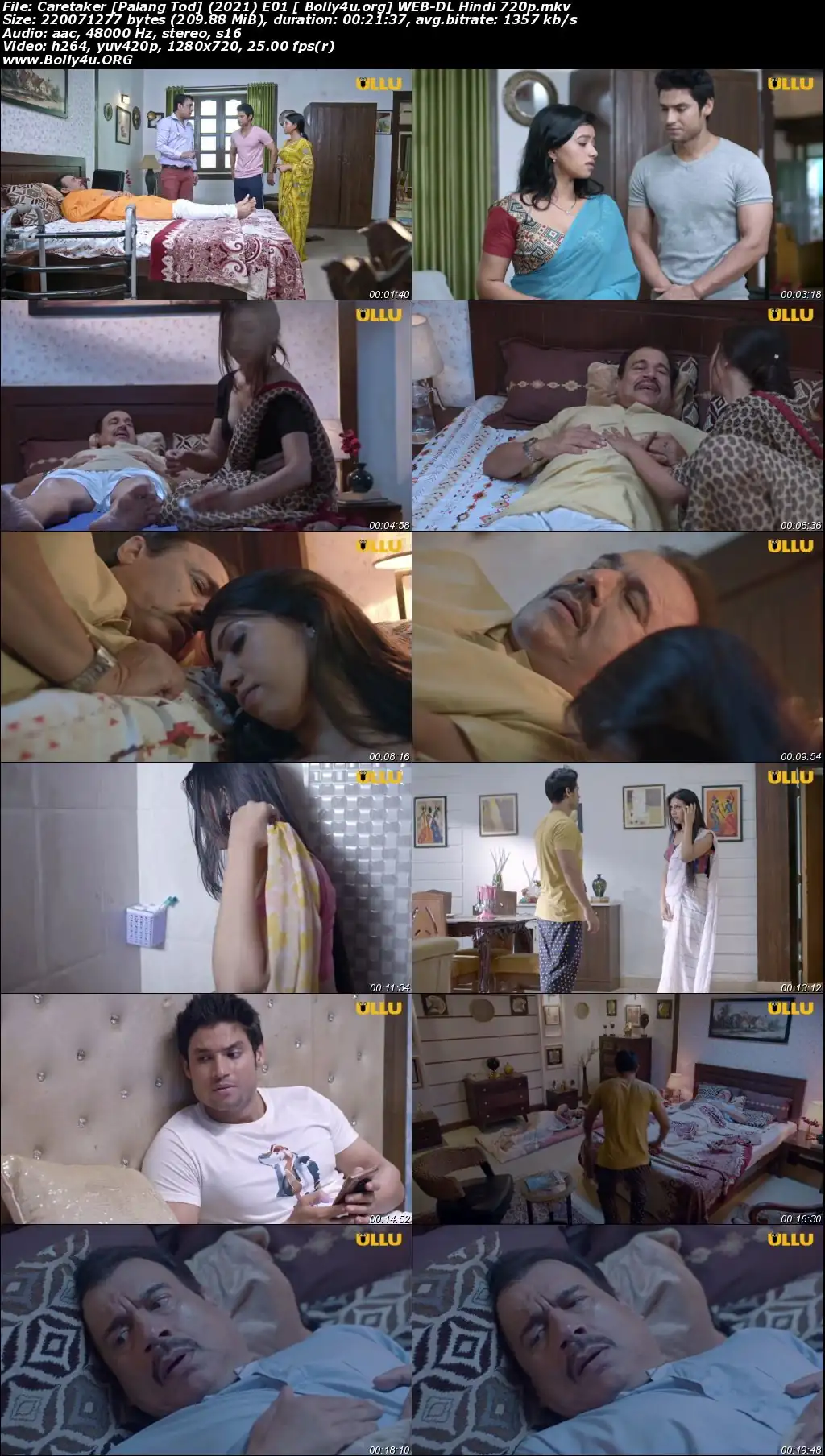 Palang Tod Caretaker 2021 WEB-DL Hindi ULLU 720p Download