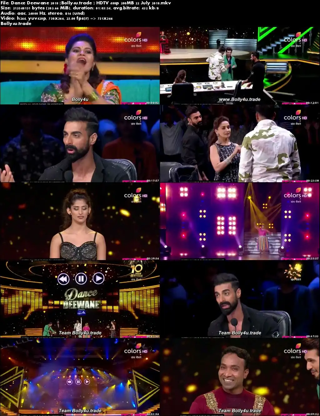 Dance Deewane 2018 HDTV 480p 200MB 22 July 2018 Download Dance Deewane 2018 HDTV 480p 200MB 22 July 2018 Download