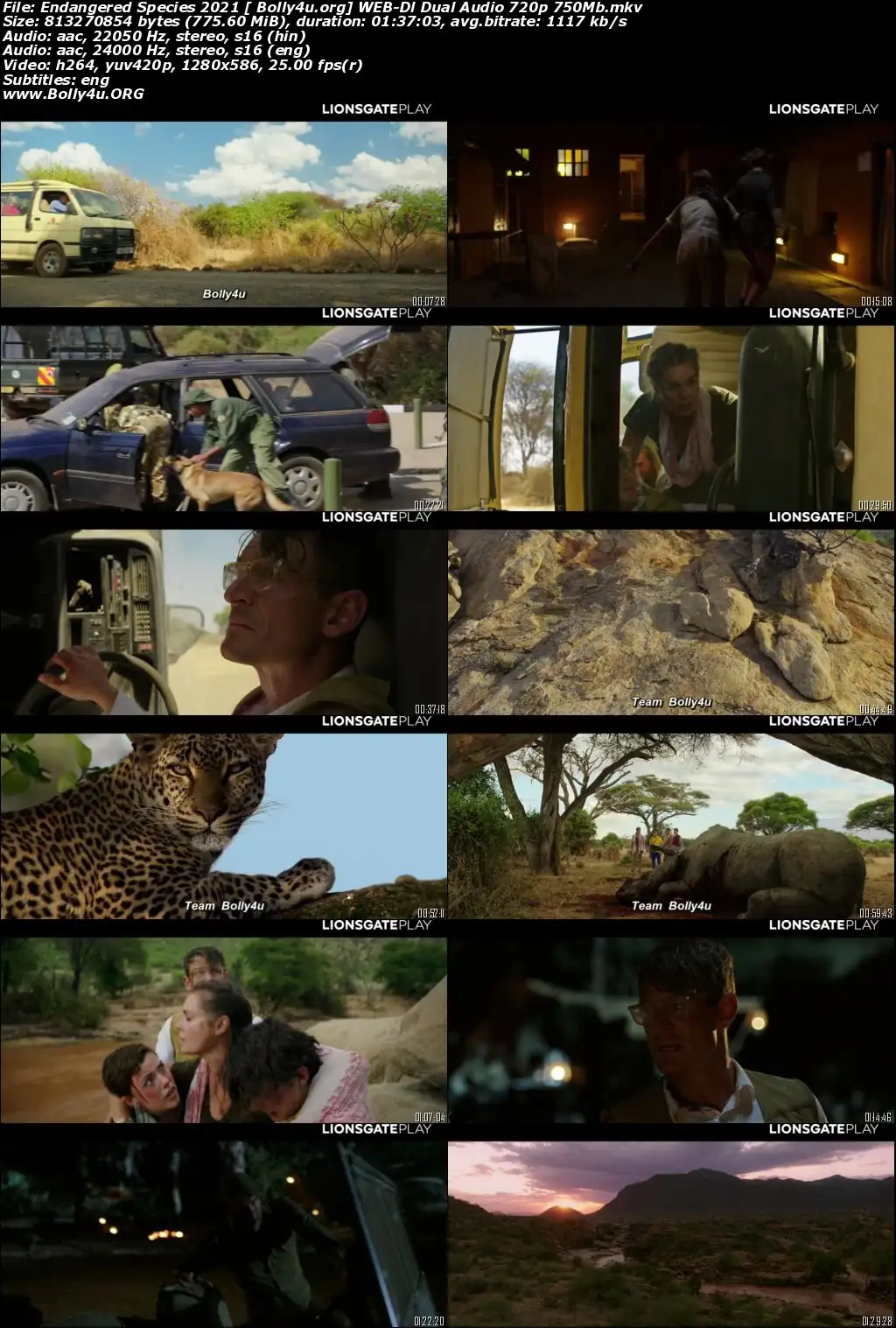 Endangered Species 2021 WEB-DL 350MB Hindi Dual Audio ORG 480p Download