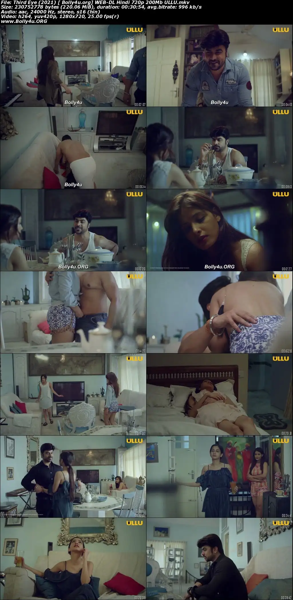 Third Eye 2021 WEB-DL 200MB Hindi ULLU 720p Download