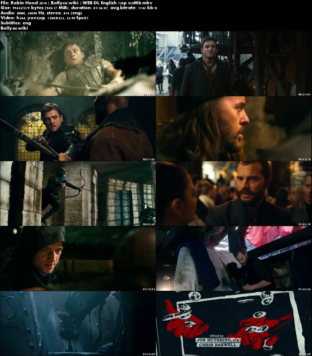 Robin Hood 2018 WEB-DL 350Mb English 480p ESub Download