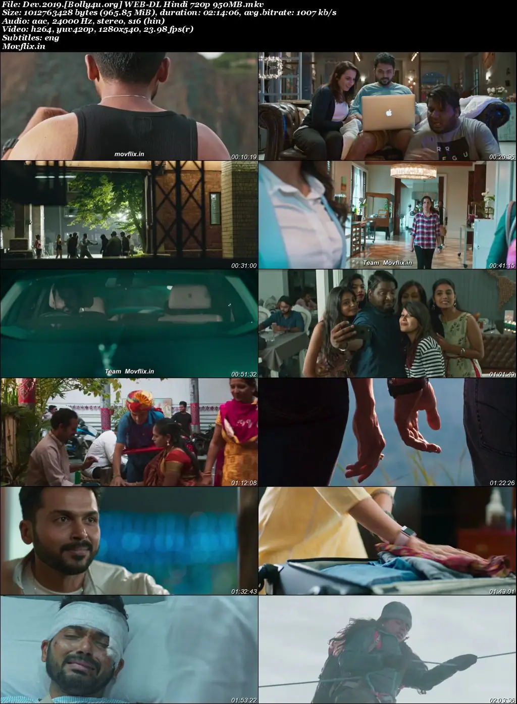 Dev 2019 WEB-DL Hindi Dubbed ORG Full Movie Download 1080p  720p  480p