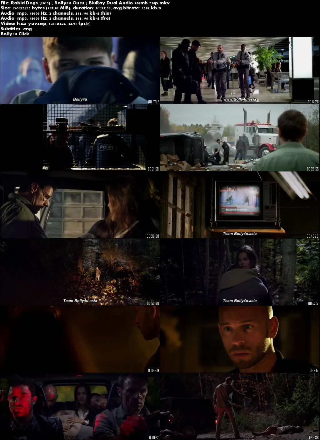 Rabid Dogs 2015 BluRay 300Mb Hindi Dual Audio 480p ESub Download Rabid Dogs 2015 BluRay 300Mb Hindi Dual Audio 480p ESub Download