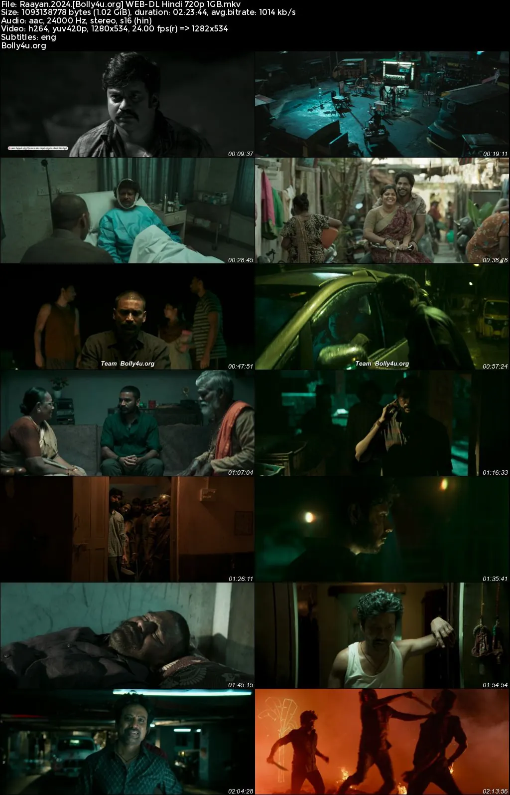 Raayan 2024 WEB-DL Hindi Full Movie Download 1080p  720p  480p