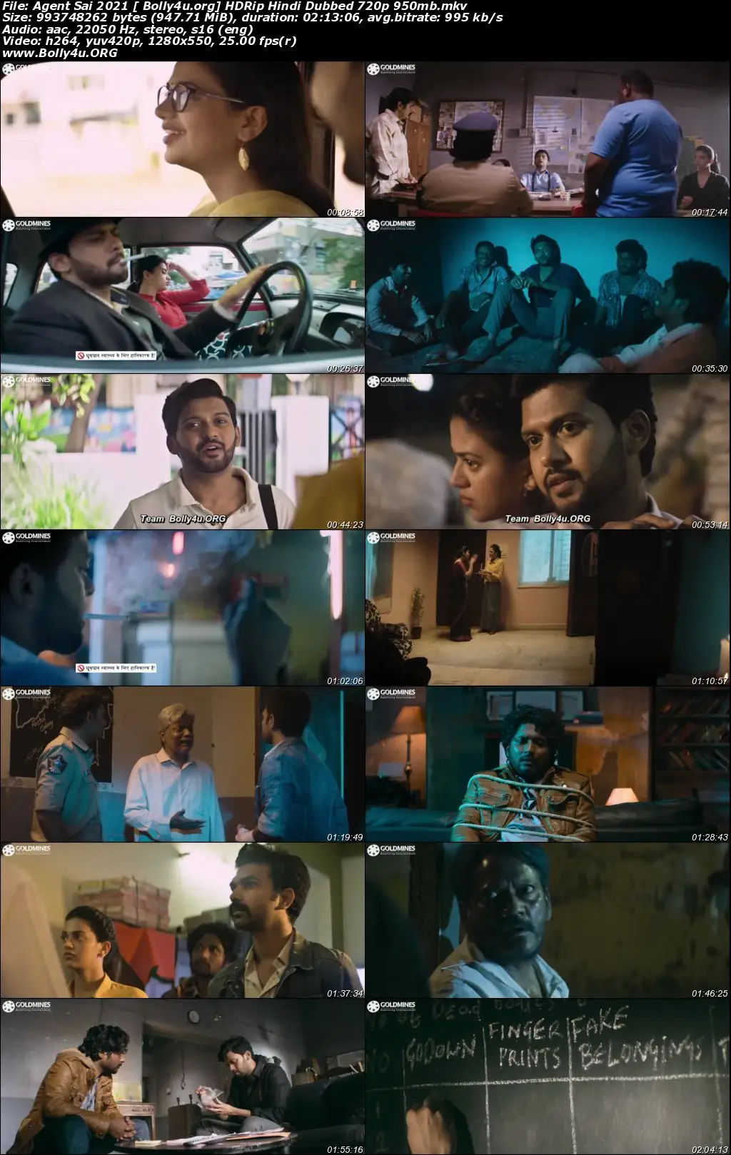 Agent Sai 2021 HDRip 950MB Hindi Dubbed 720p Download
