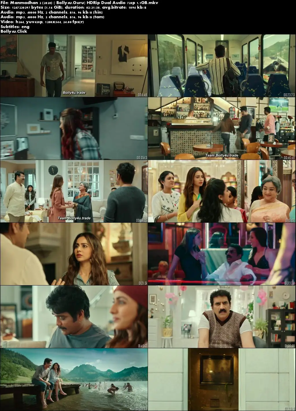 Manmadhan 2 2020 HDRip 500MB UNCUT Hindi Dual Audio 480p Download