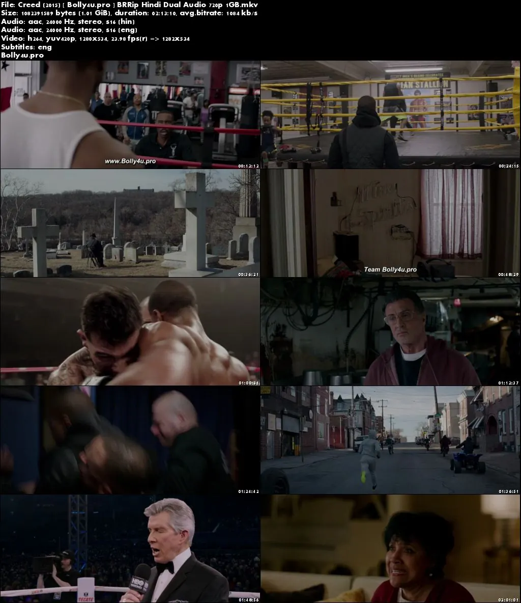 Creed 2015 BRRip 1GB Hindi Dual Audio 720p Download