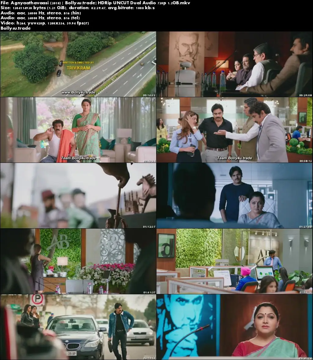 Agnyaathavaasi 2018 HDRip 500MB UNCUT Hindi Dual Audio 480p Download Agnyaathavaasi 2018 HDRip 500MB UNCUT Hindi Dual Audio 480p Download