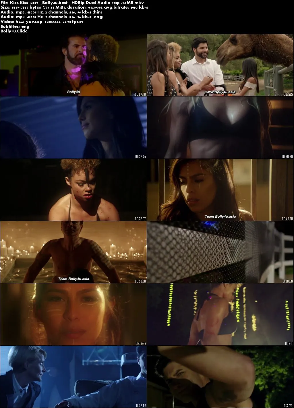 Kiss Kiss 2019 HDRip 750MB Hindi Dual Audio 720p Download