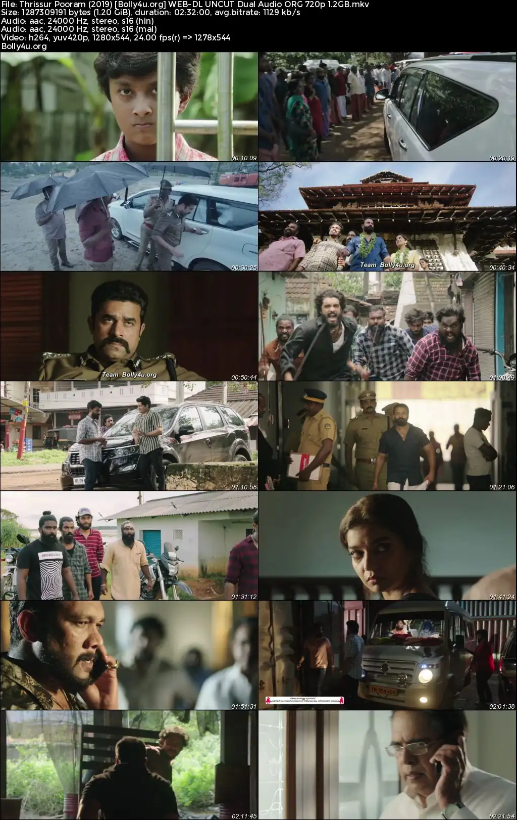 Thrissur Pooram 2019 WEB-DL UNCUT Hindi Dual Audio ORG Full Movie Download 1080p  720p  480p