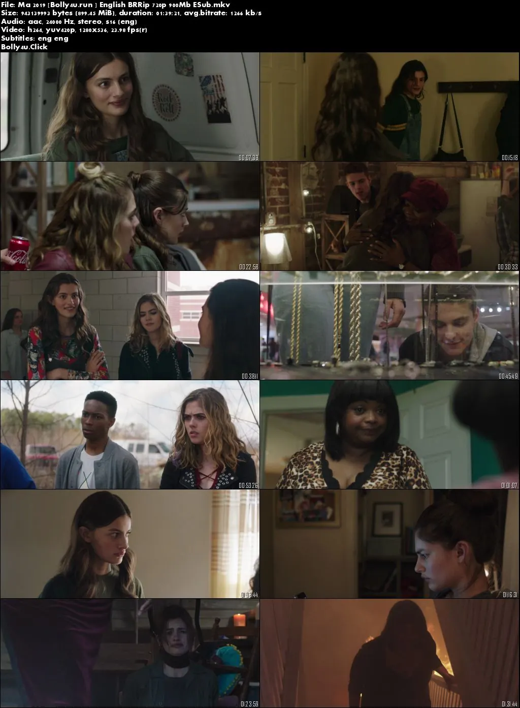 Ma 2019 BRRip 900Mb English 720p ESub Download