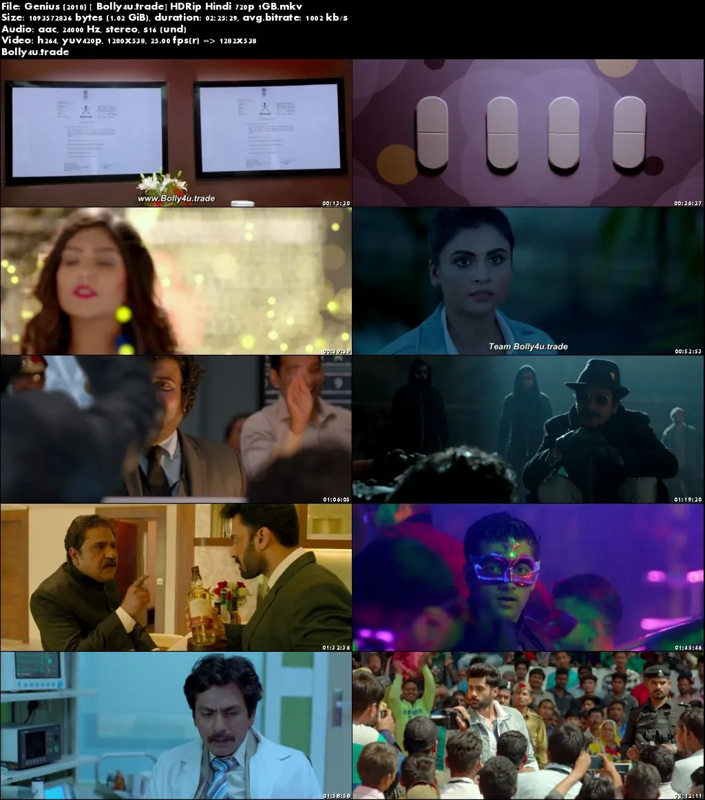 Genius 2018 HDRip 400Mb 480p Full Hindi Movie Download
