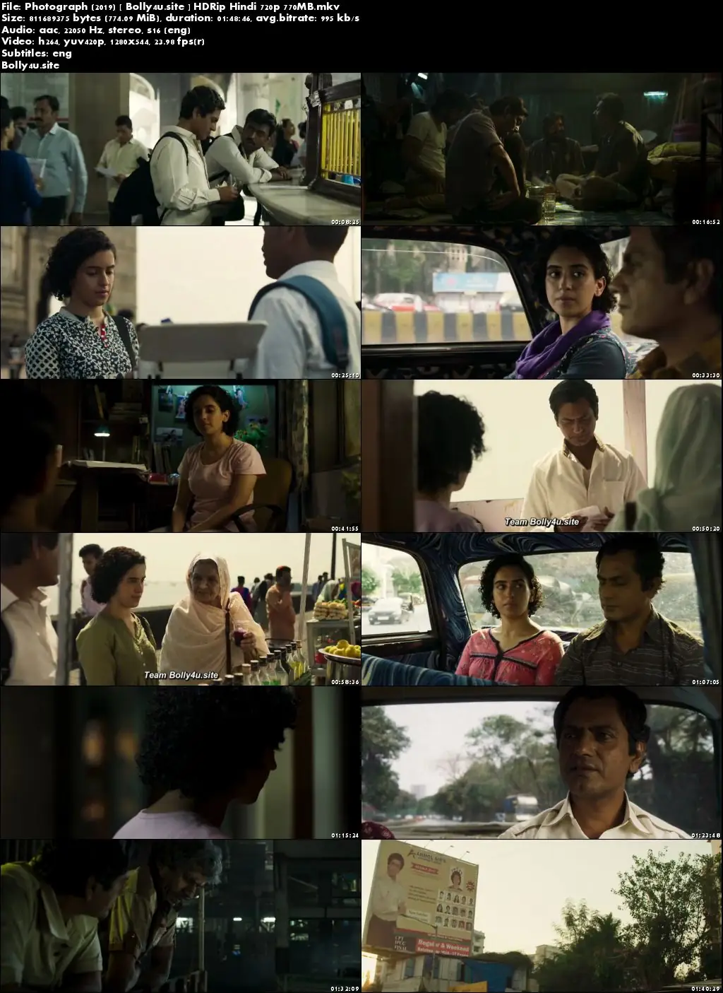 Photograph 2019 HDRip 750MB Hindi 720p ESub Download Photograph 2019 HDRip 750MB Hindi 720p ESub Download