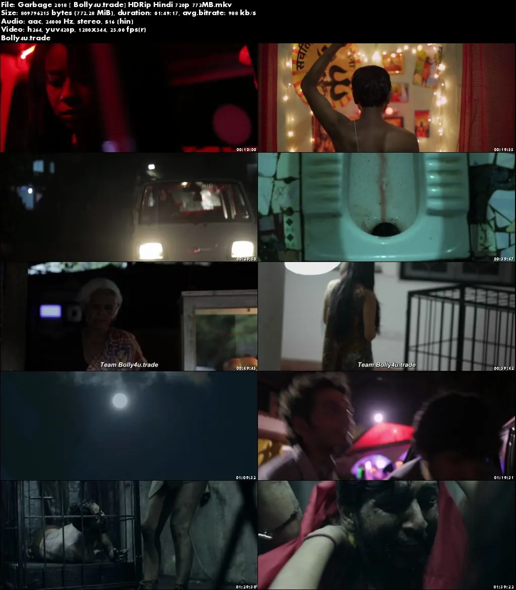 Garbage 2018 HDRip 750MB Full Hindi Movie Download 720p