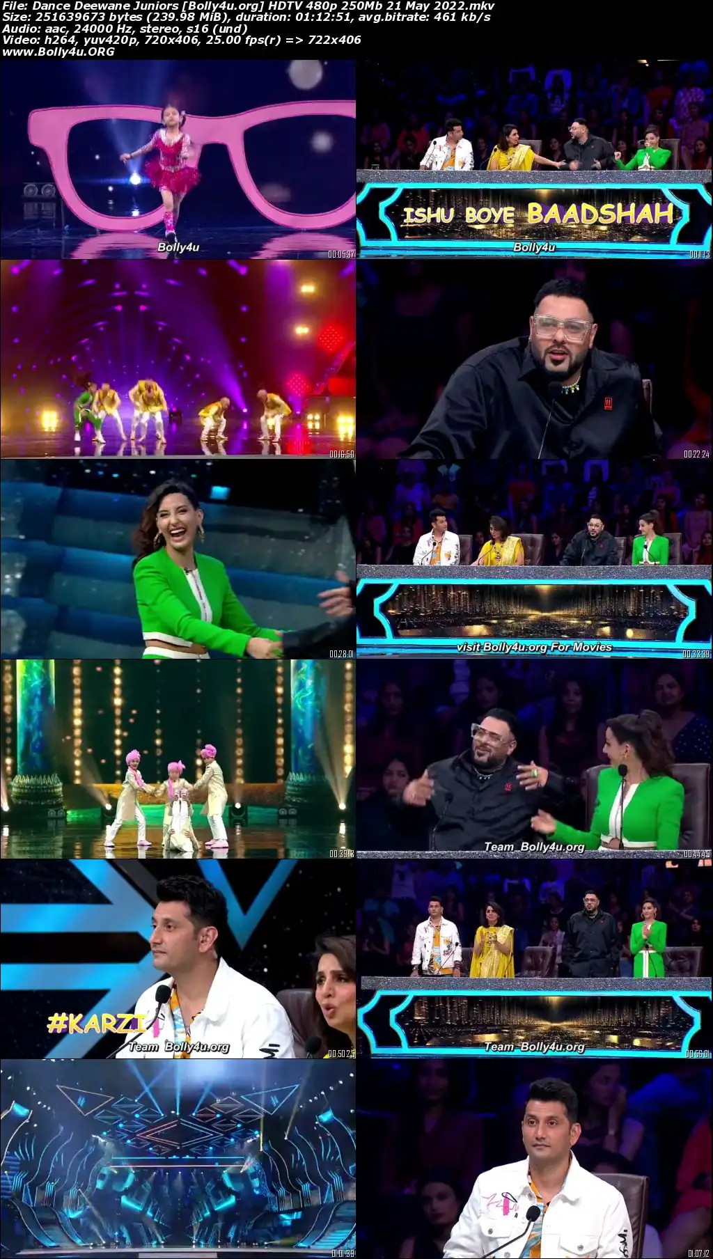 Dance Deewane Juniors HDTV 480p 250Mb 21 May 2022 Download