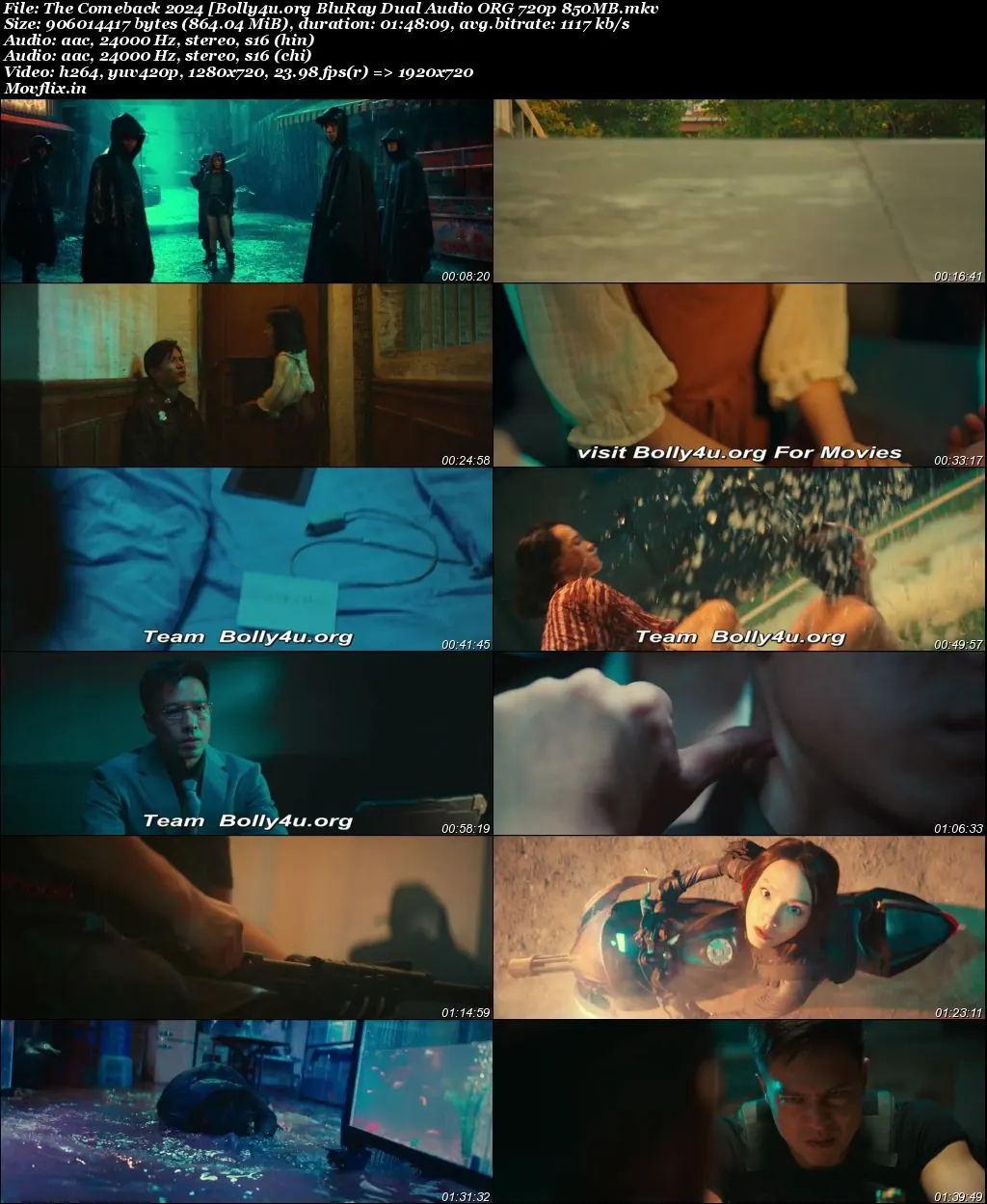 The Comeback 2024 BluRay Hindi Dual Audio ORG Full Movie Download 1080p  720p  480p