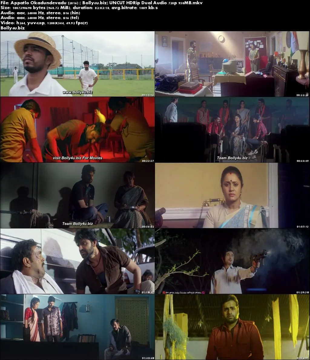 Appatlo Okadundevadu 2016 HDRip 350MB UNCUT Hindi Dual Audio 480p Download Appatlo Okadundevadu 2016 HDRip 350MB UNCUT Hindi Dual Audio 480p Download