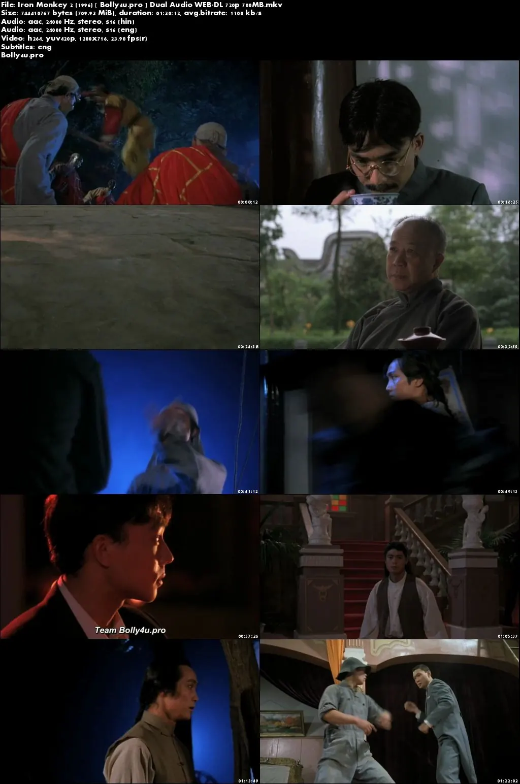 Iron Monkey 2 1996 WEB-DL 700MB Hindi Dual Audio 720p Download