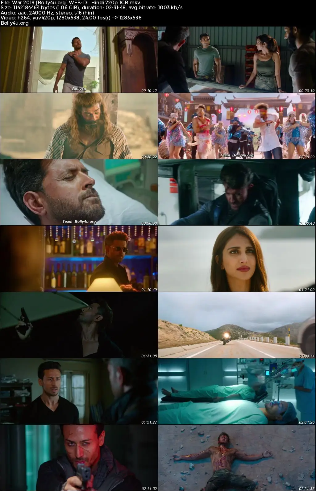War 2019 BluRay Hindi Full Movie Download 1080p  720p  480p