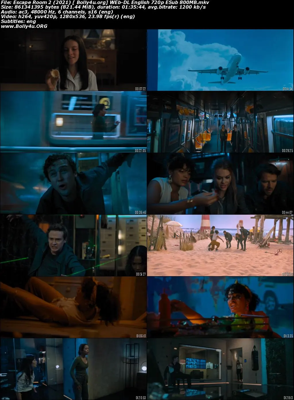 Escape Room Tournament of Champions 2021 WEB-DL 850MB English 720p ESubs Download