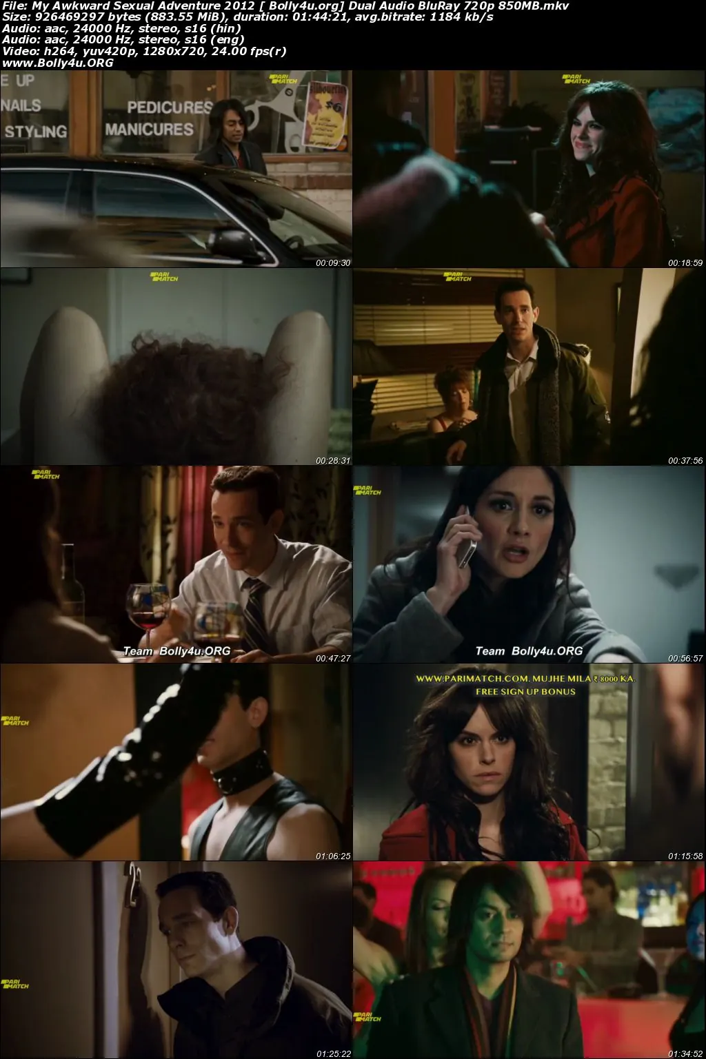  My Awkward Sexual Adventure 2012 BluRay 350Mb Hindi Dual Audio 480p Download