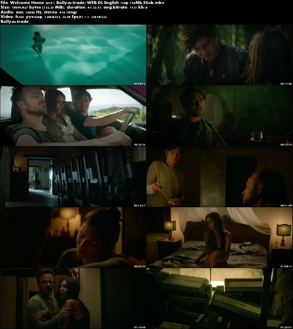Welcome Home 2018 WEB-DL 750MB English 720p Download
