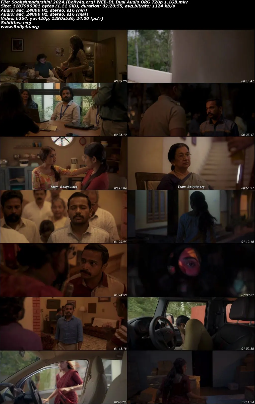 Sookshmadarshini 2024 WEB-DL UNCUT Hindi Dual Audio ORG Full Movie Download 1080p  720p  480p