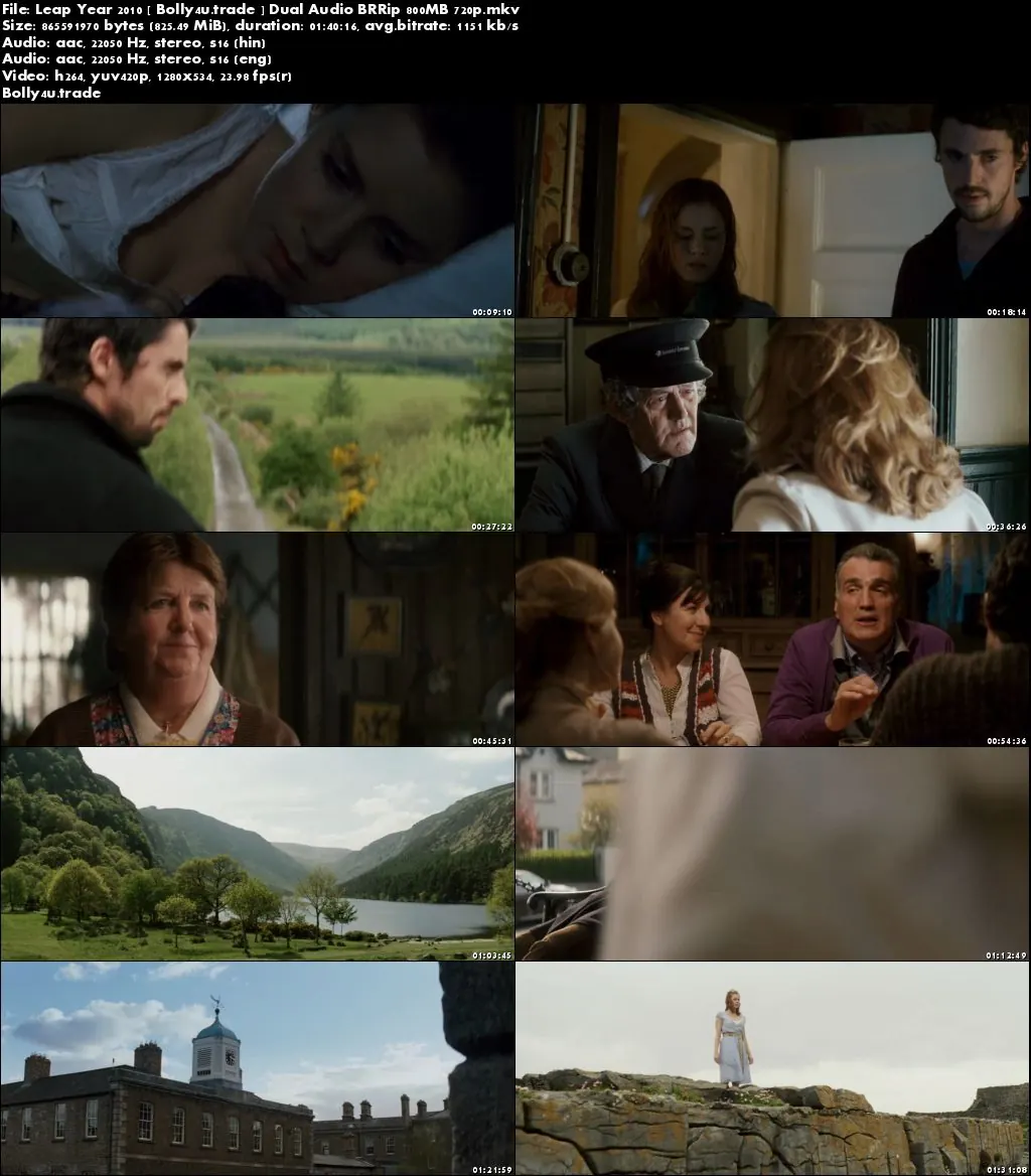 Leap Year 2010 BRRip 300Mb Hindi Dual Audio 480p Download
