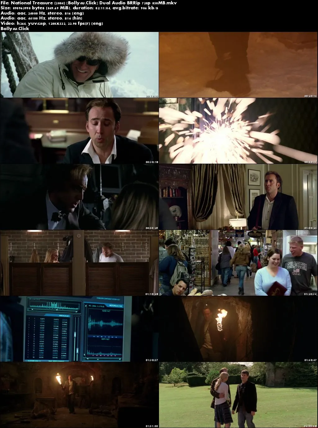 National Treasure 2004 BRRip 850MB Hindi Dual Audio 720p Download National Treasure 2004 BRRip 850MB Hindi Dual Audio 720p Download