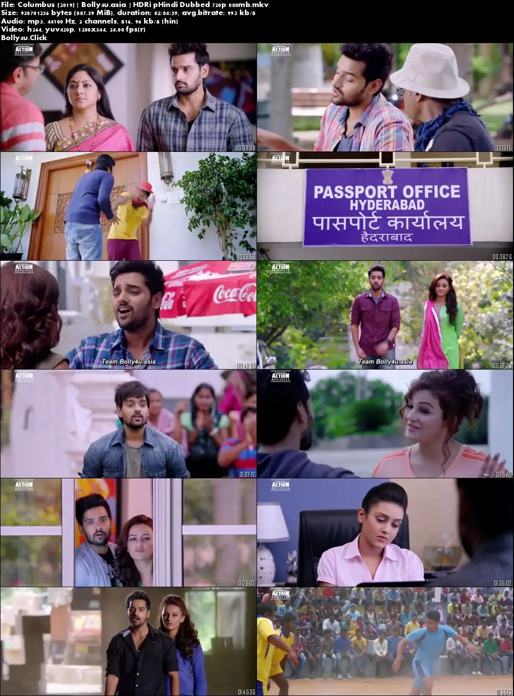 Columbus 2019 HDRip 300MB Hindi Dubbed 480p Download