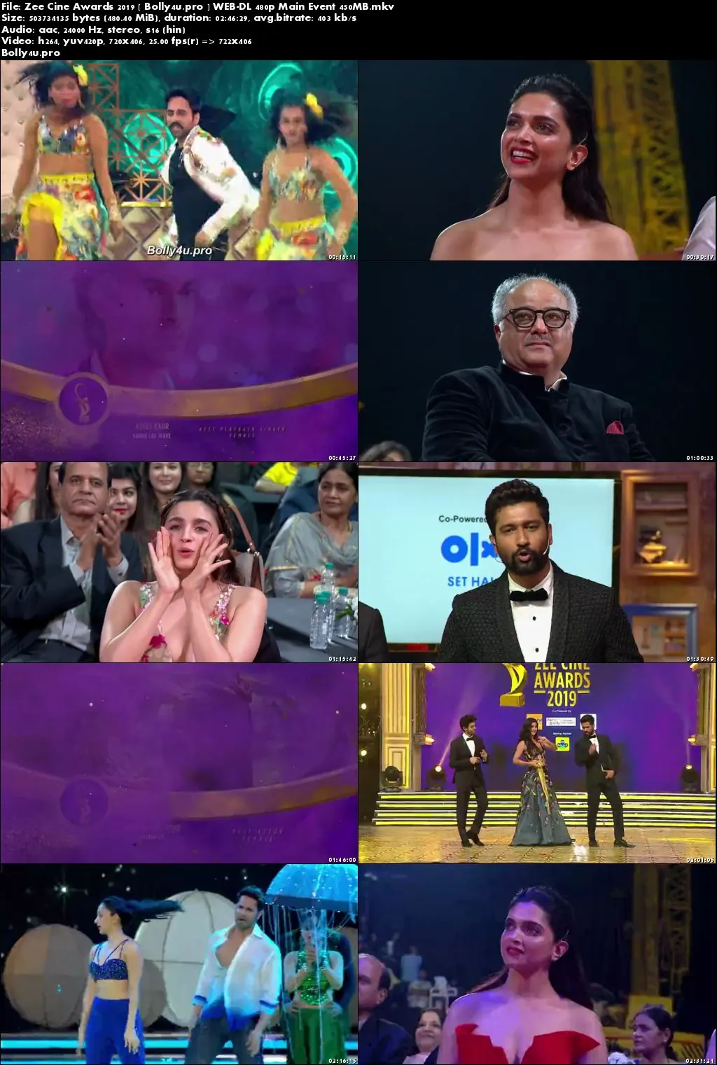 Zee Cine Awards 2019 WEB-DL 480p Main Event 450MB Download Zee Cine Awards 2019 WEB-DL 480p Main Event 450MB Download