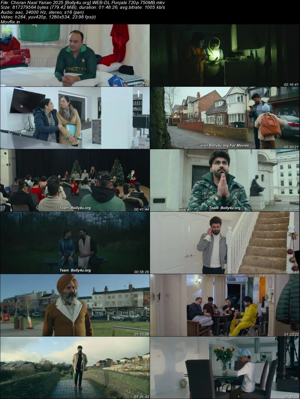 Choran Naal Yarian 2025 WEB-DL Punjabi Full Movie Download 1080p  720p  480p