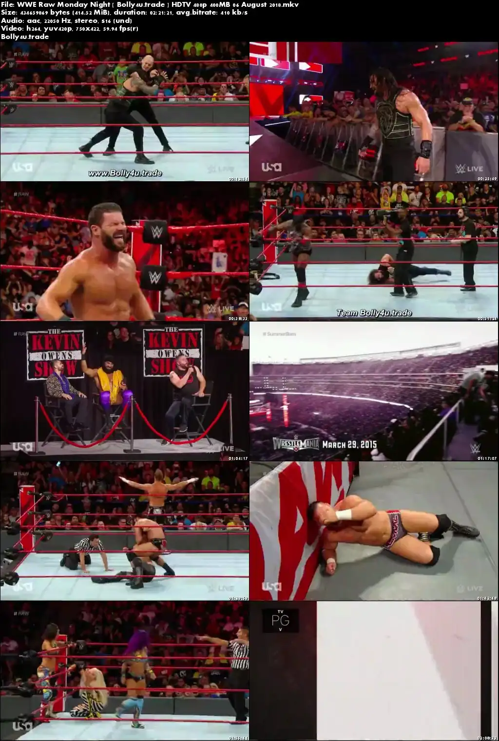 WWE Raw Monday Night HDTV 480p 400MB 06 August 2018 Download WWE Raw Monday Night HDTV 480p 400MB 06 August 2018 Download