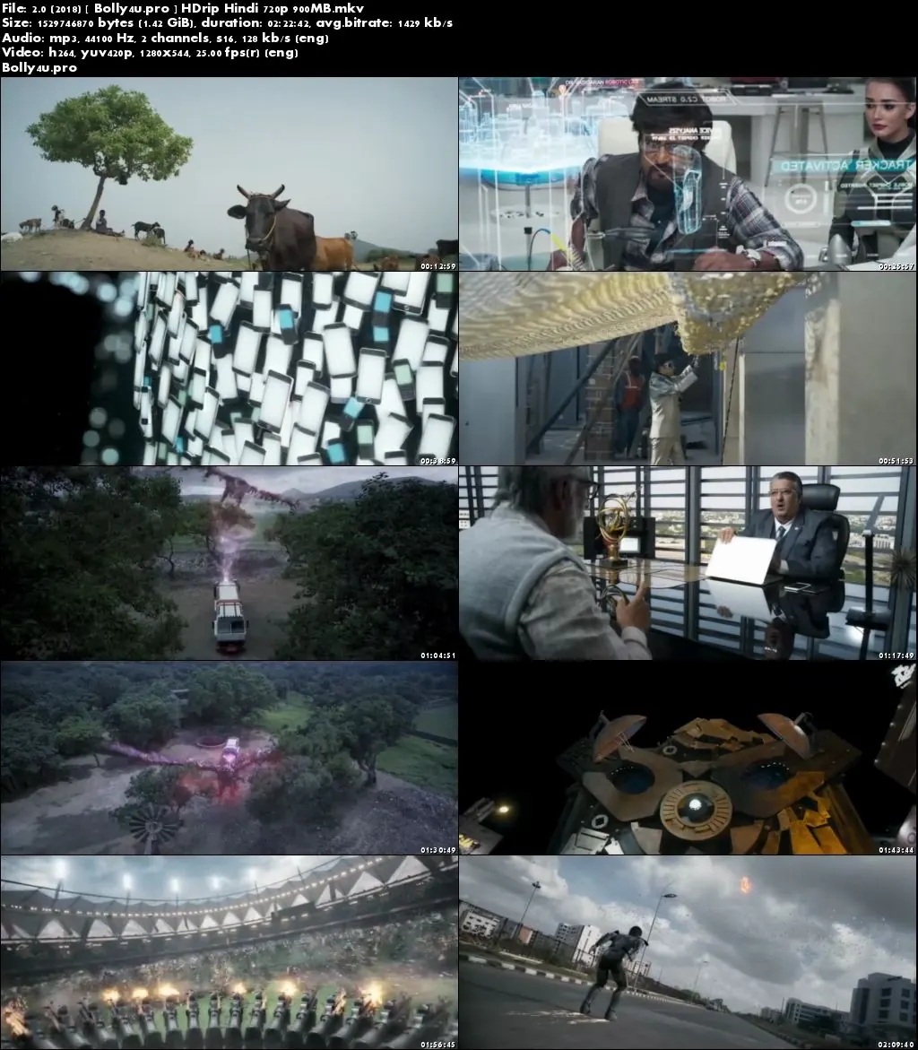 2.0 (2018) HDRip 400MB Full Hindi Movie Download 480p
