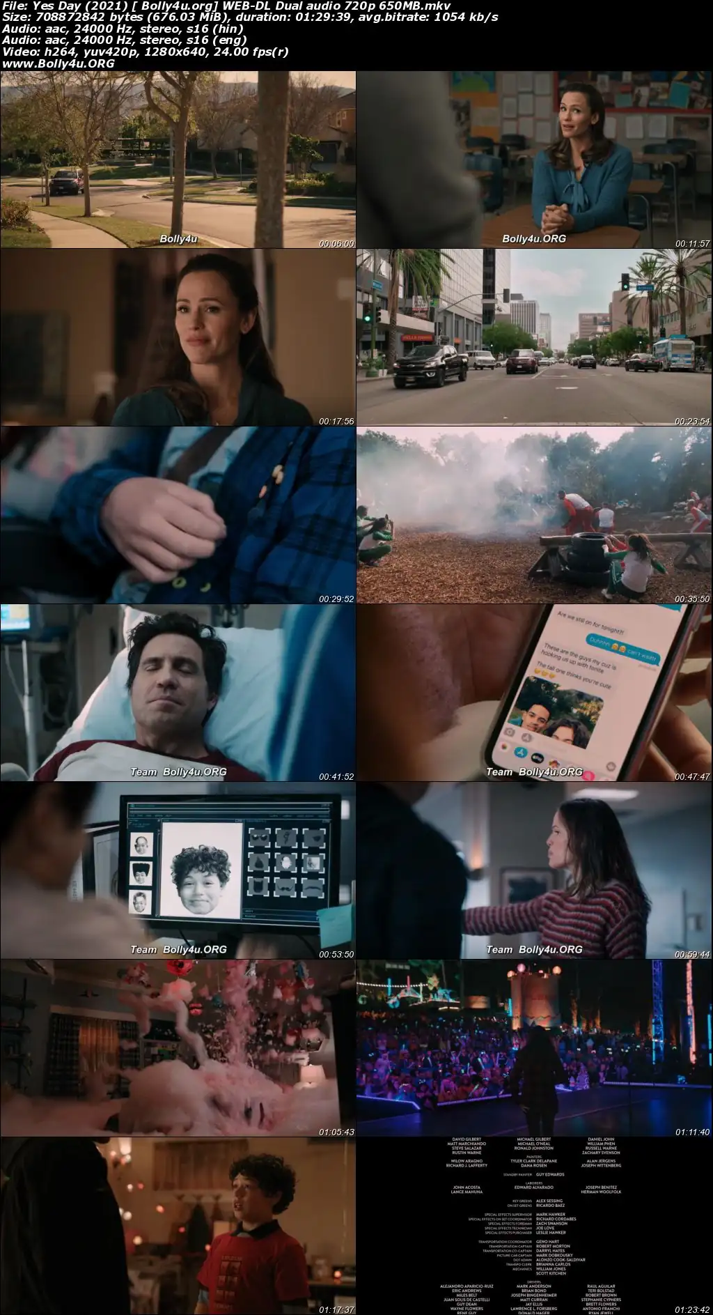Yes Day 2021 WEB-DL 650Mb Hindi Dual Audio 720p Download