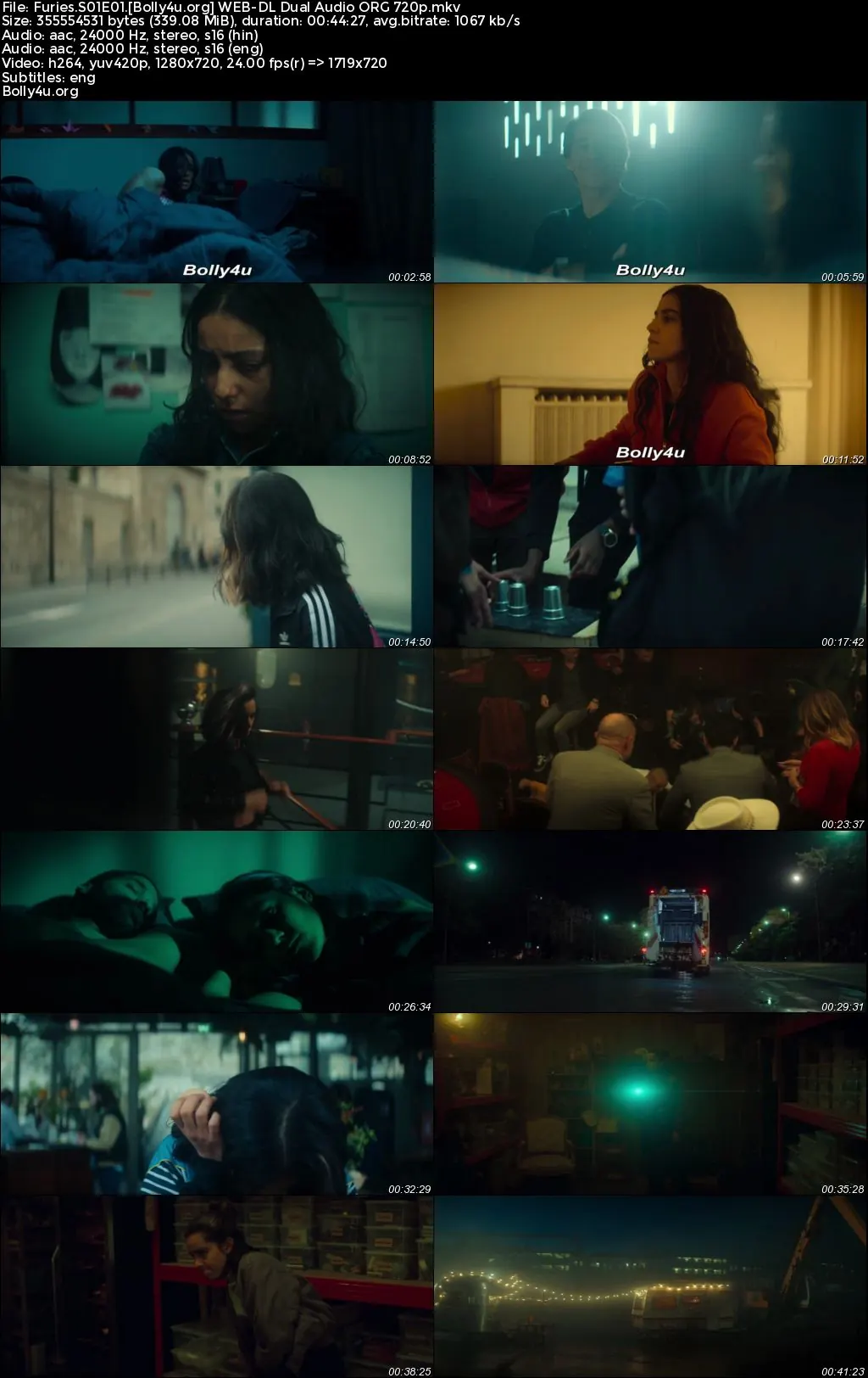 Furies 2024 WEB-DL Hindi Dual Audio ORG S01 Complete Download 720p  480p