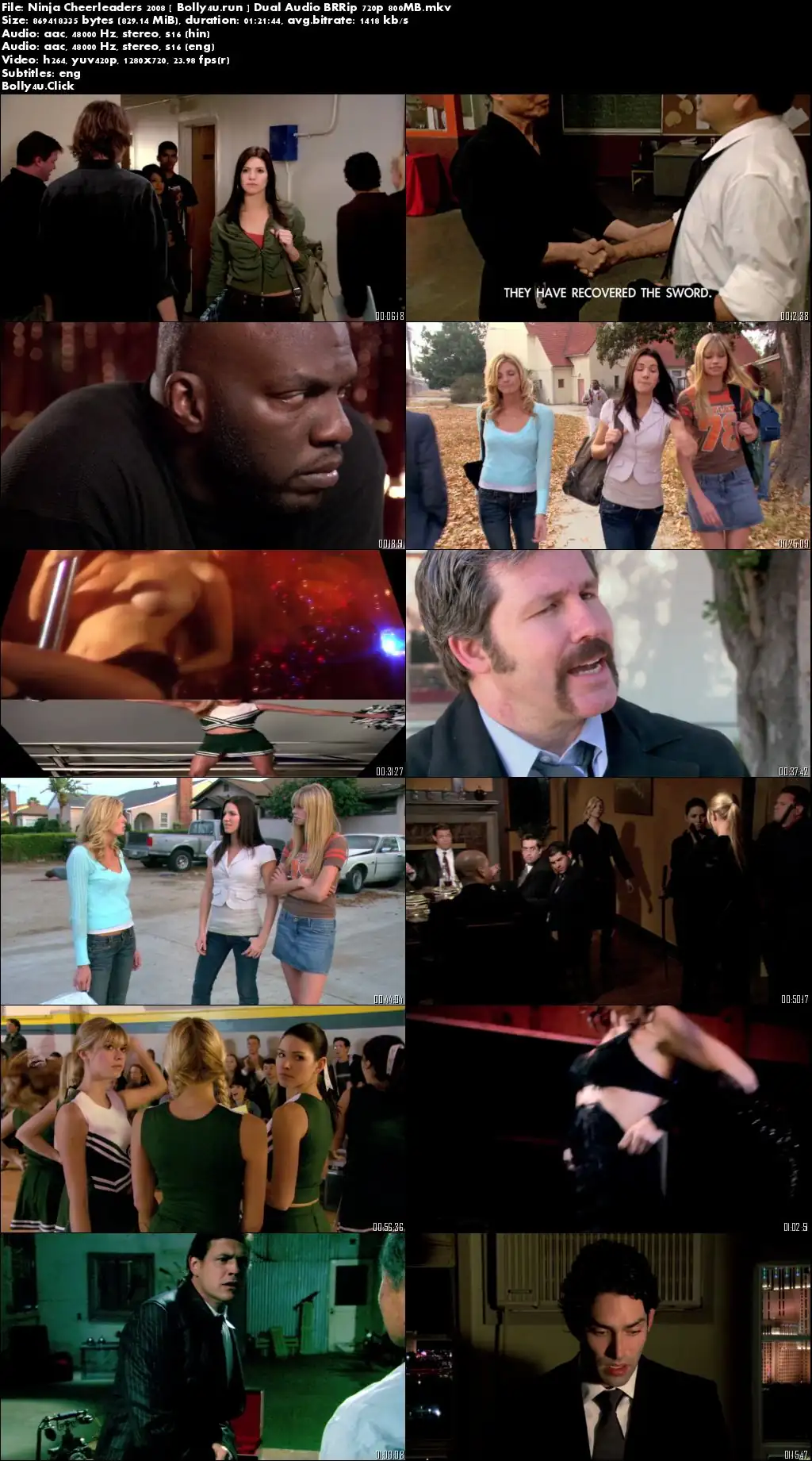 Ninja Cheerleaders 2008 BRRip 800MB Hindi Dual Audio 720p Download Ninja Cheerleaders 2008 BRRip 800MB Hindi Dual Audio 720p Download