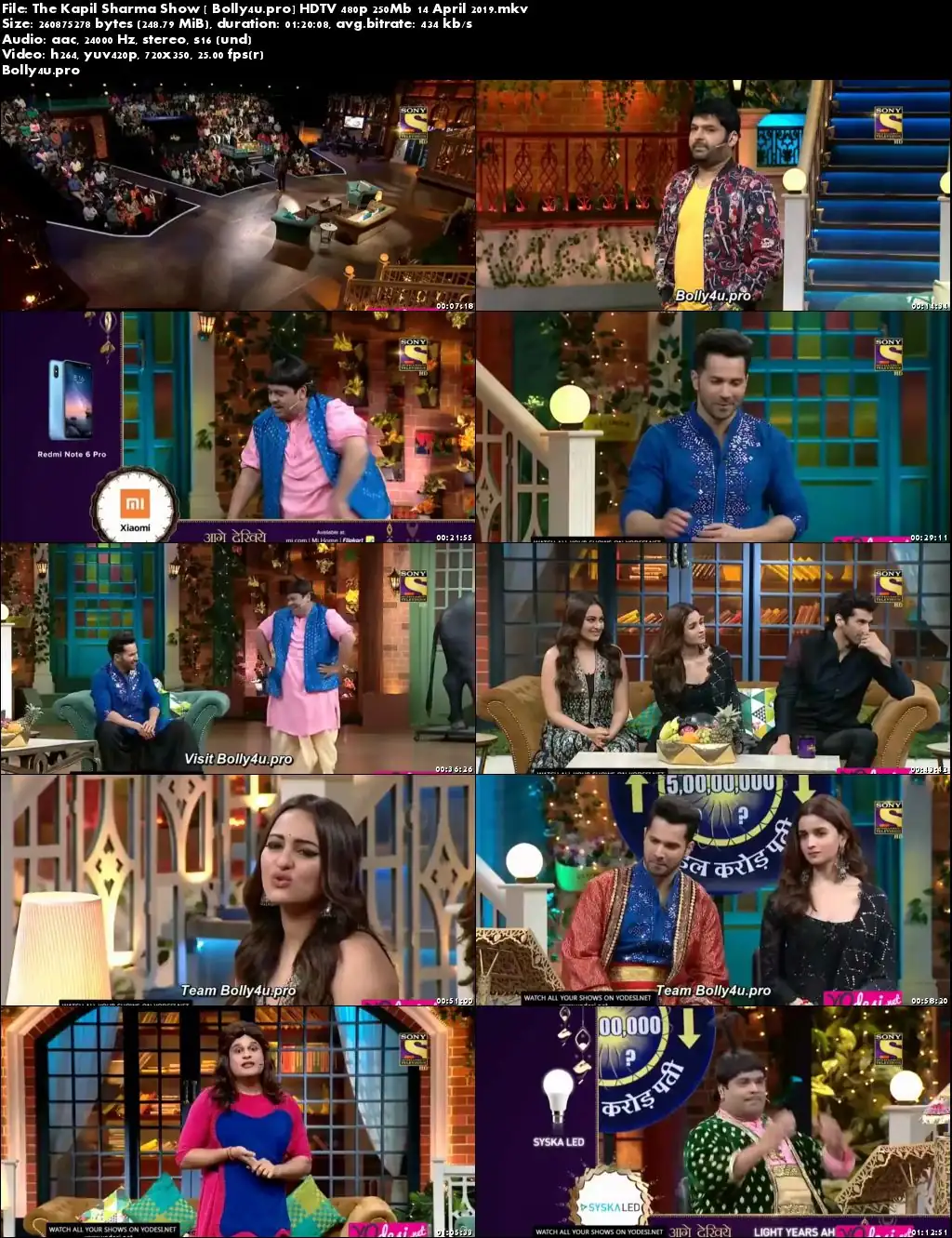 The Kapil Sharma Show HDTV 480p 250Mb 14 April 2019 Download The Kapil Sharma Show HDTV 480p 250Mb 14 April 2019 Download