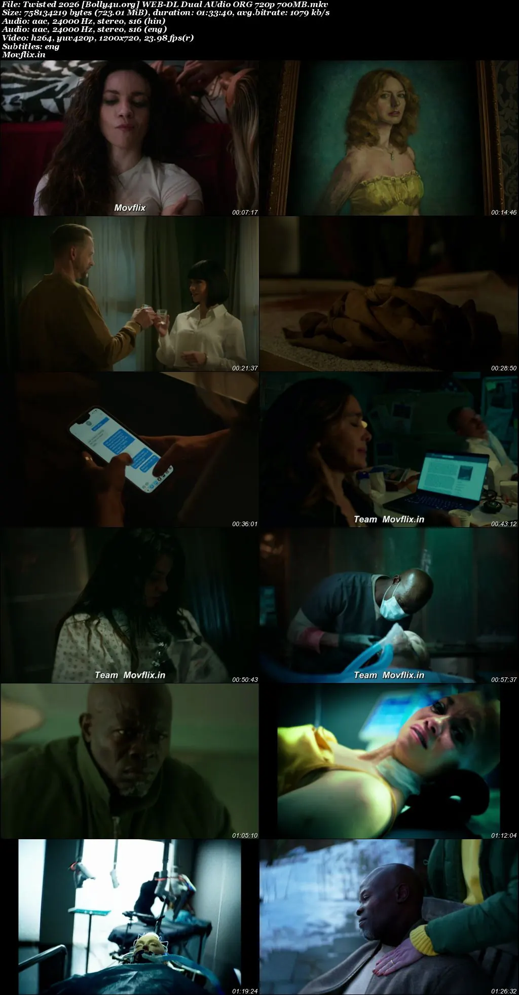 Twisted 2026 WEB-DL Hindi Dual Audio ORG Full Movie Download 1080p  720p  480p