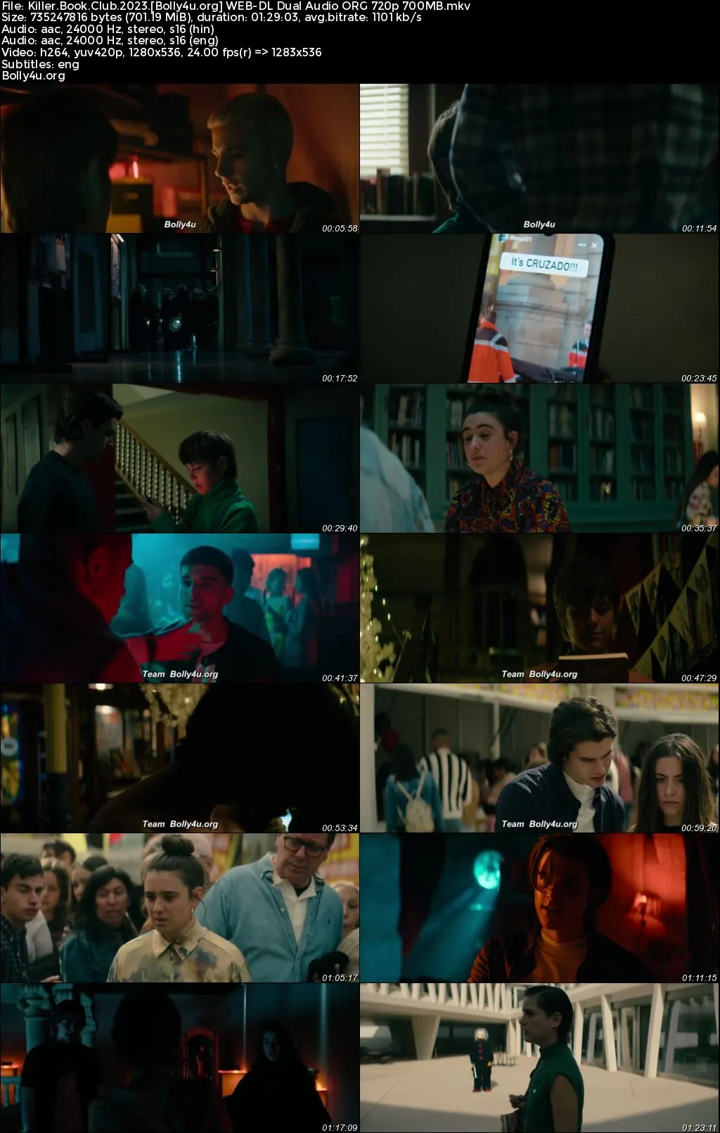 Killer Book Club 2023 WEB-DL Hindi Dual Audio ORG Full Movie Download 1080p  720p  480p