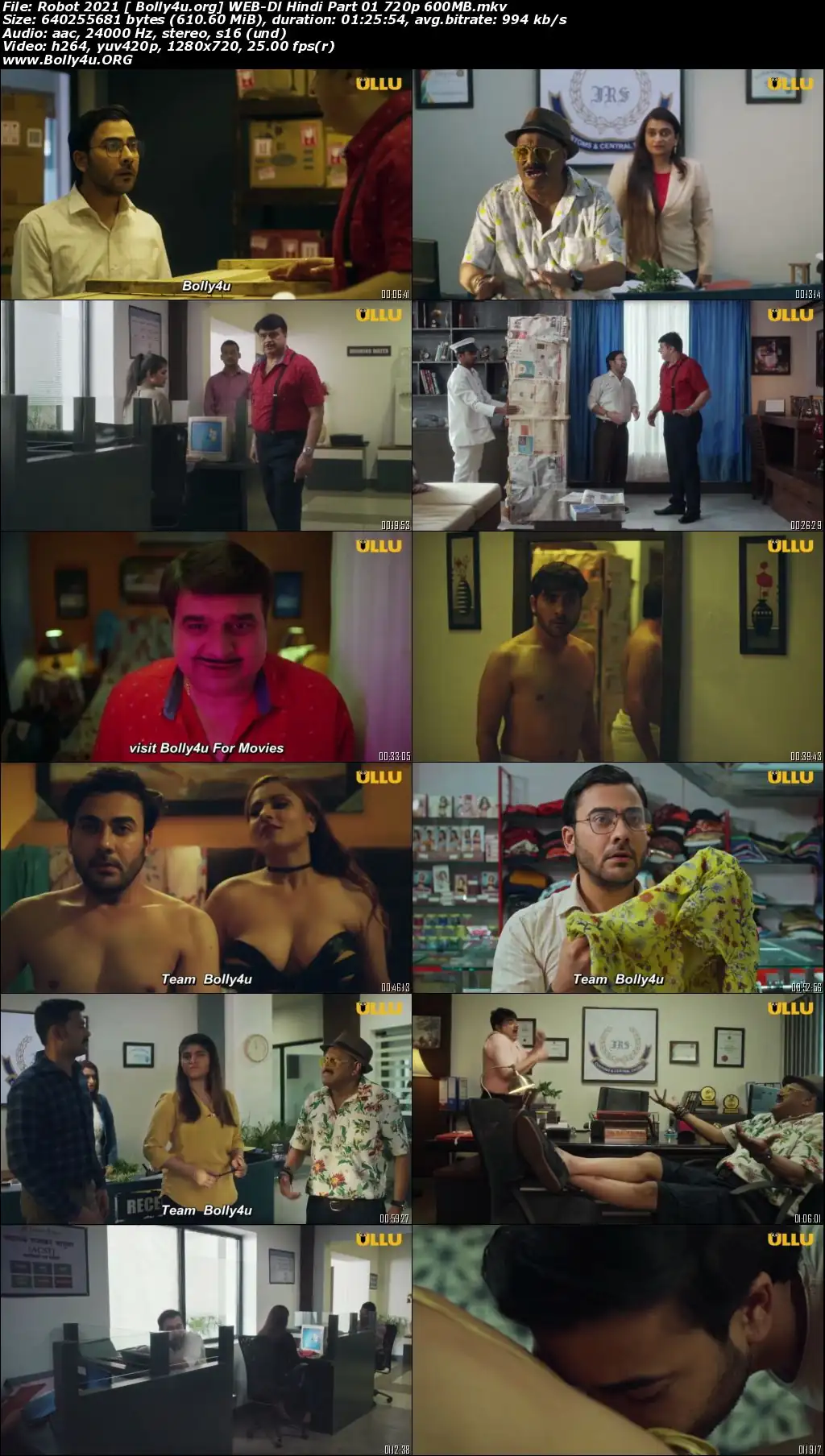 Robot 2021 WEB-DL 600Mb Hindi Part 01 ULLU 720p Download