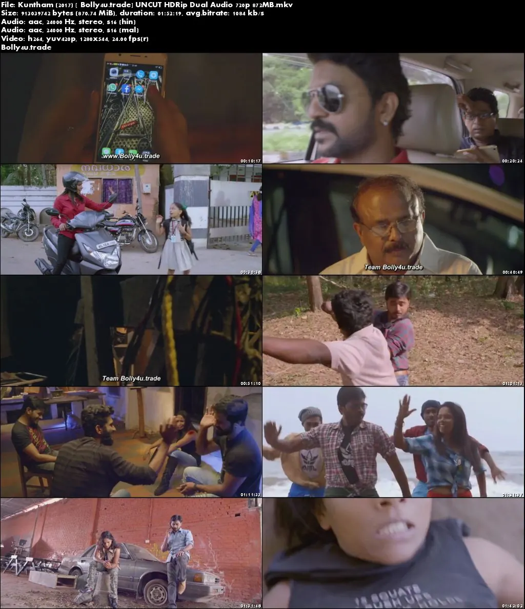 Kuntham 2017 HDRip 350MB UNCUT Hindi Dual Audio 480p Download