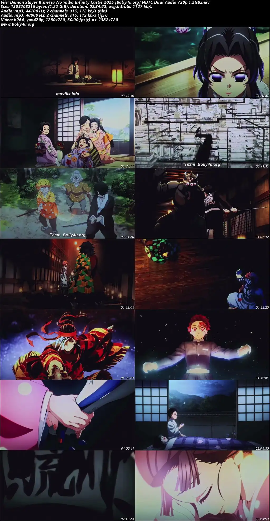 Demon Slayer Kimetsu No Yaiba Infinity Castle 2025 HDTC Hindi Dual Audio Full Movie Download 1080p  720p  480p