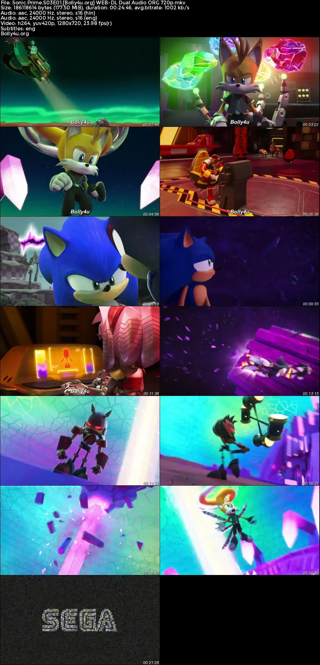 Sonic Prime 2024 WEB-DL Hindi Dual Audio ORG S03 Complete Download 720p  480p
