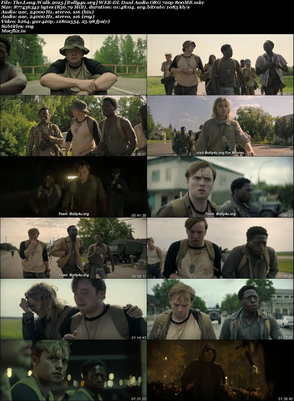 The Long Walk 2025 WEB-DL Hindi Dual Audio ORG Full Movie Download 1080p  720p  480p