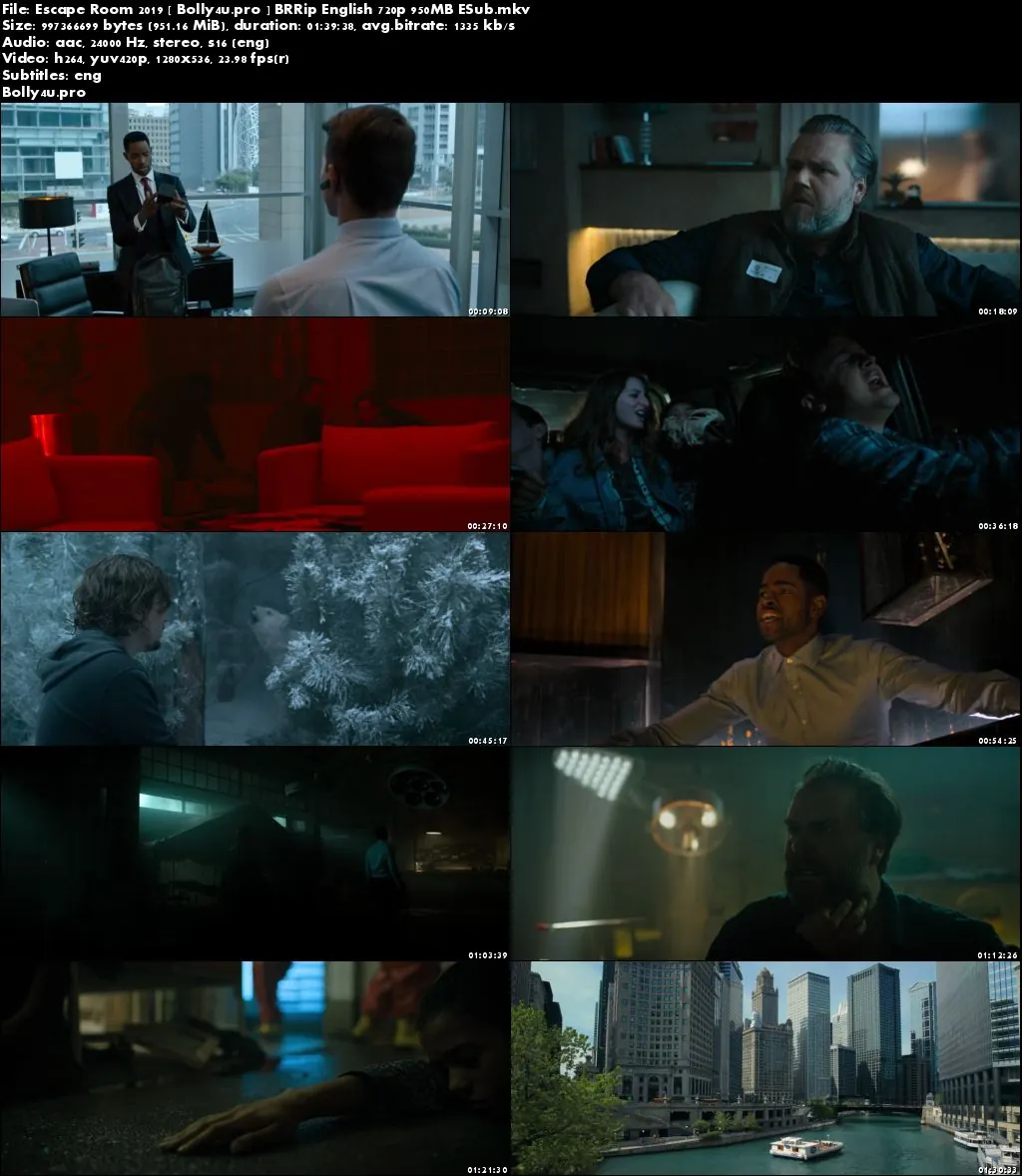 Escape Room 2019 BRRip 950Mb English 720p ESub Download Escape Room 2019 BRRip 950Mb English 720p ESub Download