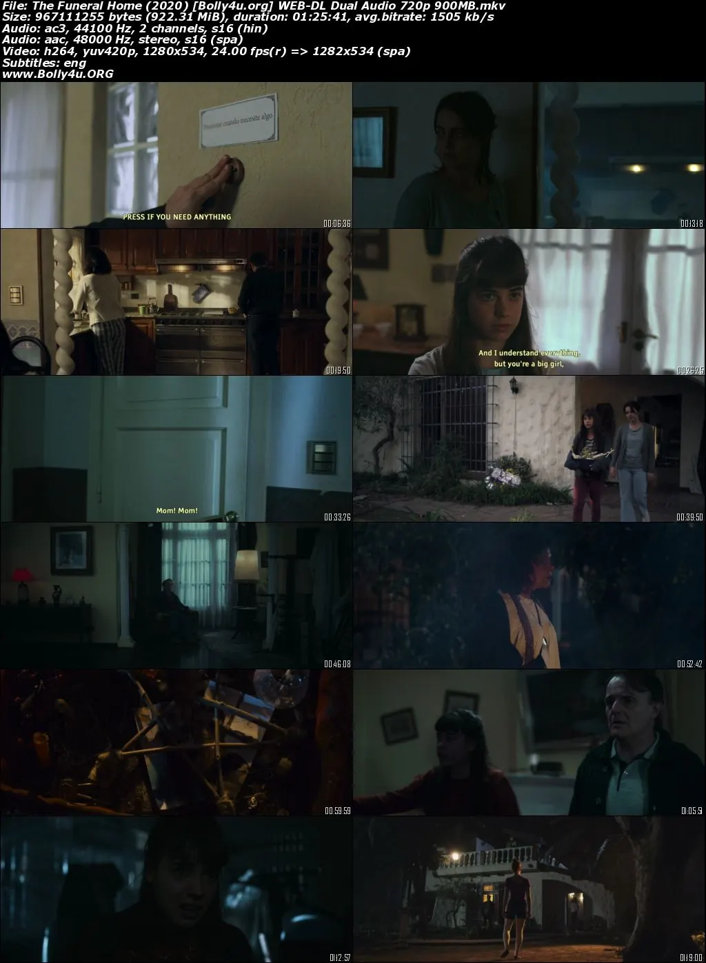 The Funeral Home 2020 WEB-DL Hindi Dual Audio Full Movie Download